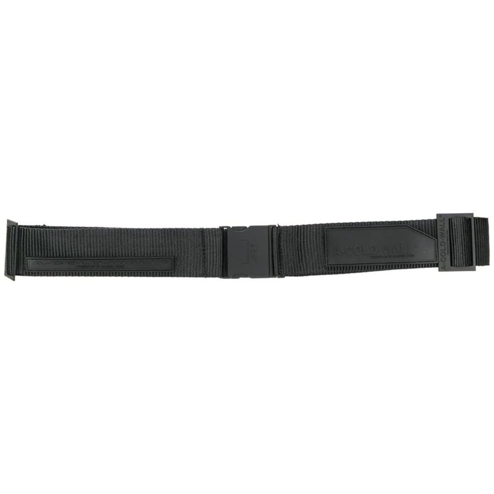 A-Cold-Wall Black Logo Embossed Belt in One Size